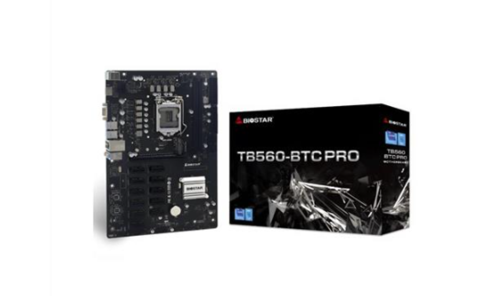 Placa mãe BIOSTAR TB560-BTC PRO 1200, Chipset Intel B560, 2 Slots DDR4, 64GB, XMP, M.2, Gigabit, ATX