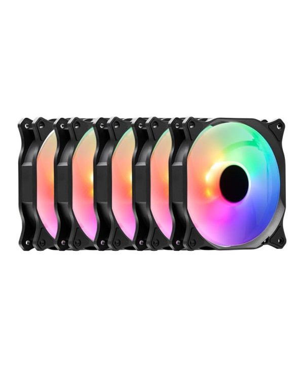 Kit Ventoinha TGT Mirage, 5x120mm, Led RGB, TGT-MRG120-RGB5