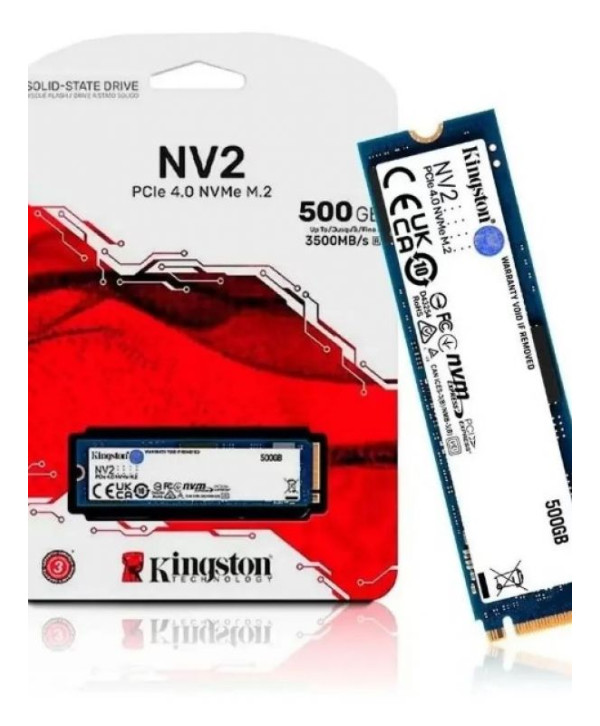 SSD Kingston Nv2 500GB M.2 2280 Nvme Pcie 4.0 - Snv2s/500G