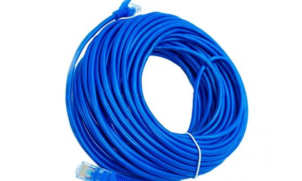 Cabo de Rede RJ45 Com 15m  Azul KNUP - KP-C14  15M