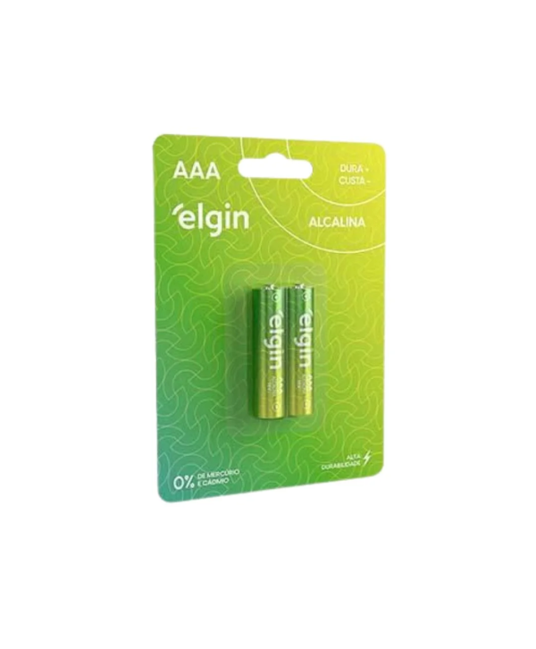 Pilha Alcalina Palito AAA Elgin 2UND