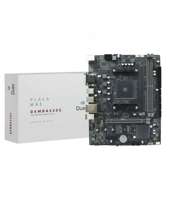 Placa Mãe Duex DXMBA520G, Chipset A520, AMD AM4, MATX, DDR4