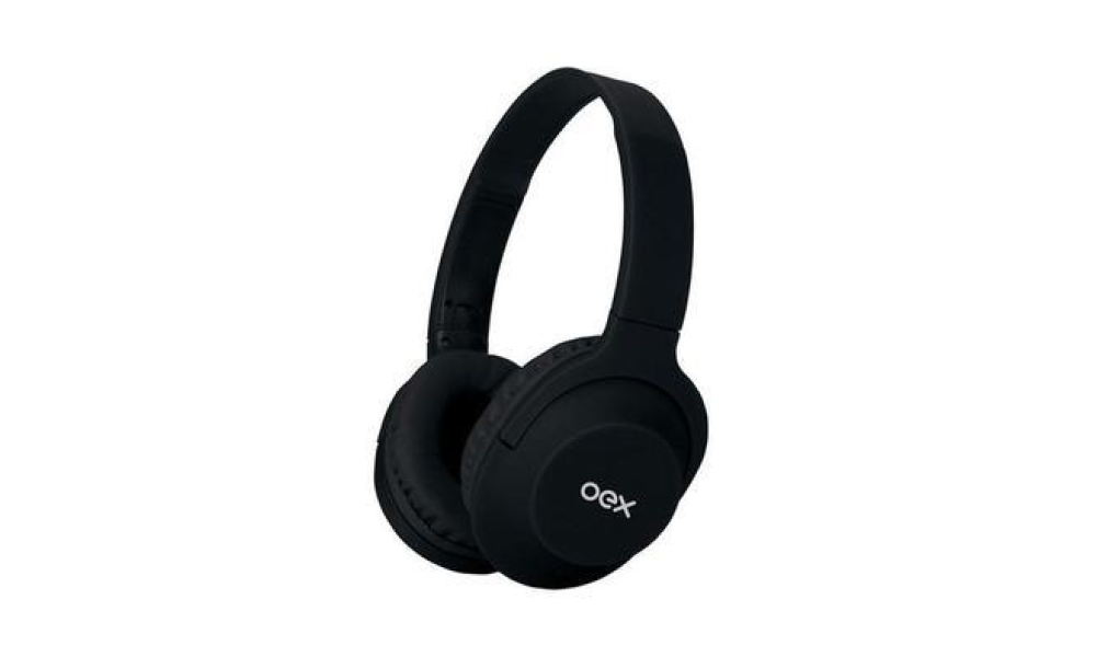 Headphone sem Fio OEX Bluetooth Flow HS307 HS-307 Preto
