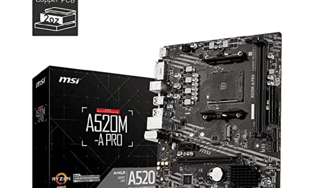 Placa Mãe MSI A520 AM4 Pro Motherboard DDR4 