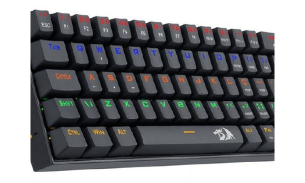 Teclado Gamer Redragon Mecanico Lakshmi Rainbow Preto