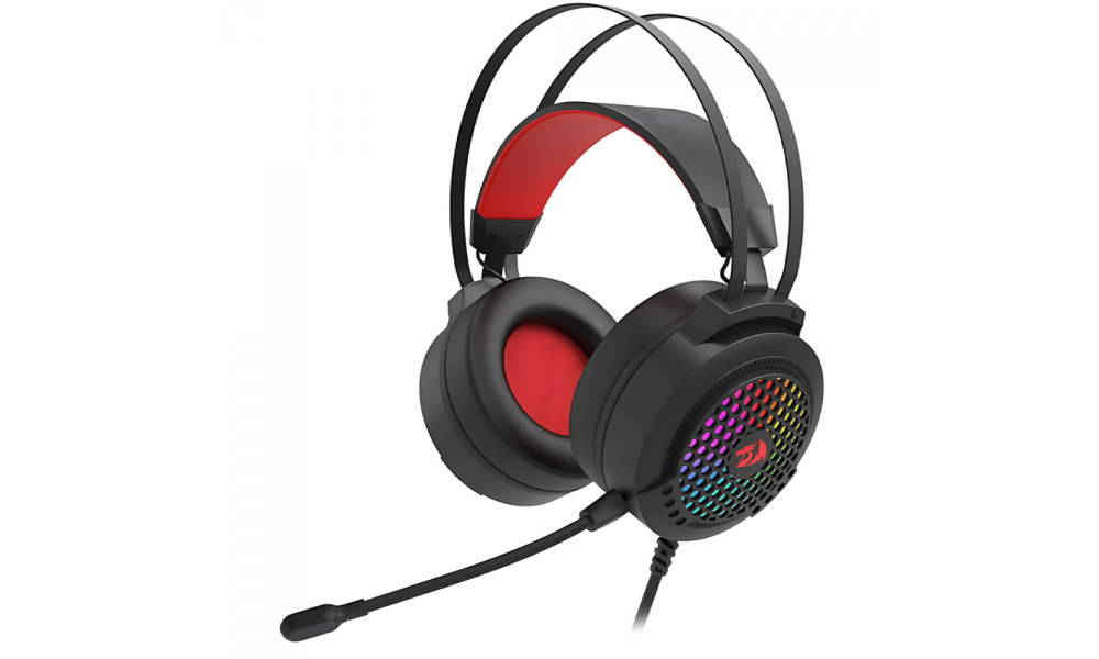 Headset Gamer Redragon Carmen, RGB, Drivers de 50mm, Multiplataformas, Black, H261