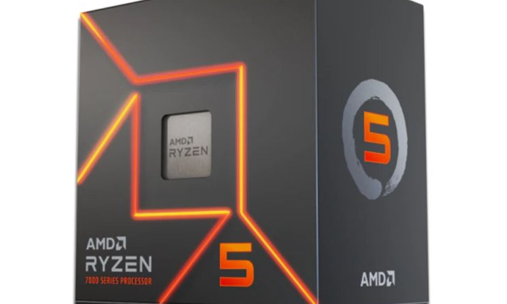 Processador AMD Ryzen 5 7600 AM5 3.8GHz 5.1GHz Turbo 6 Cores 12 Threads 32MB Cache Wraith Stealth com COOLER BOX