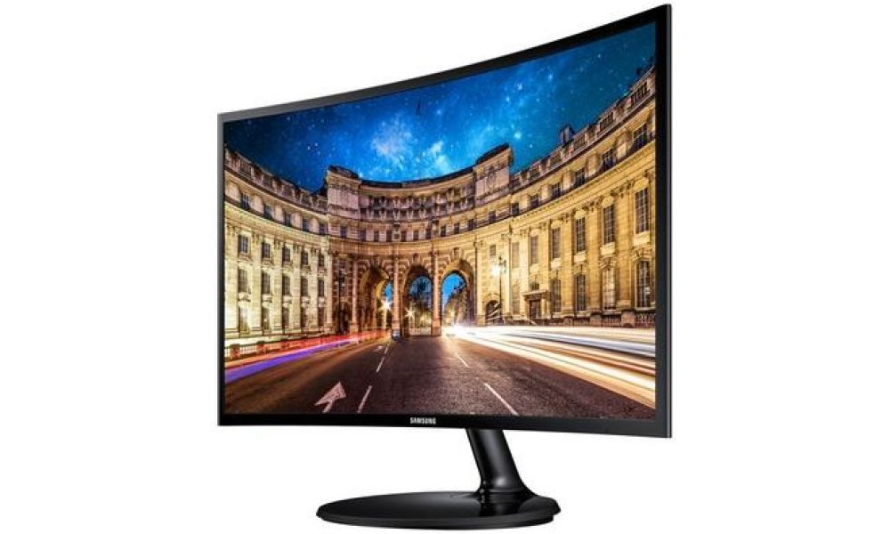 Monitor Samsung LED 24´ Widescreen Curvo, Full HD, HDMI/VGA, FreeSync - LC24F390FHLMZD