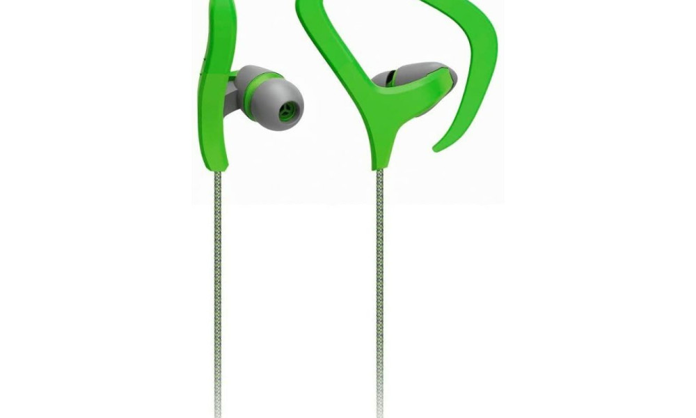 Fone de Ouvido Auricular Fitness com Microfone e Gancho de Silicone Verde Multilaser - PH165