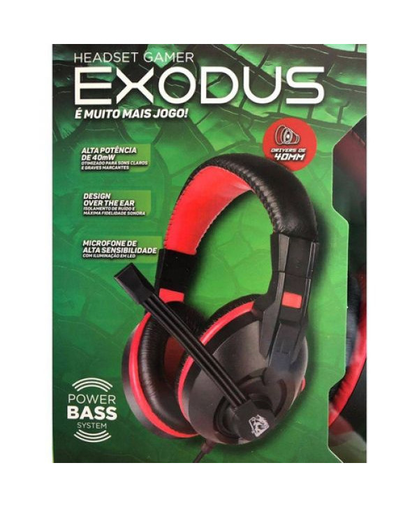 Headset Gamer Exodus, Elg, Microfones e Fones De Ouvido