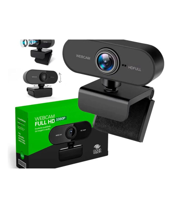 Webcam Camera Full Hd Zoom 1080p 360 Graus