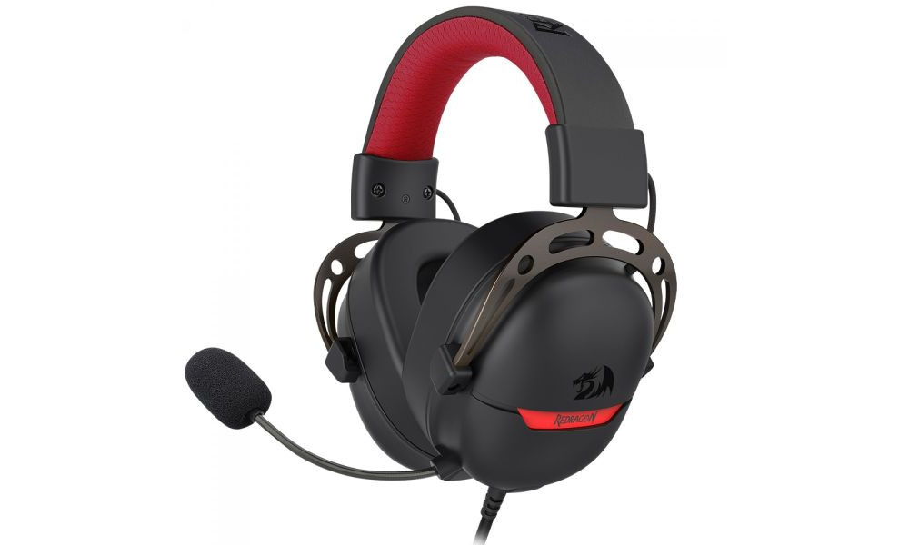 Headset Gamer Redragon Aurora Preto, USB, Drivers 40mm, Surround 7.1, Preto, H376BR