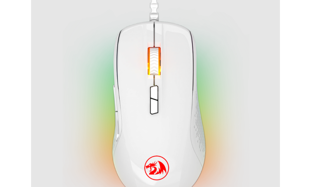 Mouse Gamer Redragon Stormrage, 10000 DPI, 7 Botões Programáveis, White, M718W-RGB