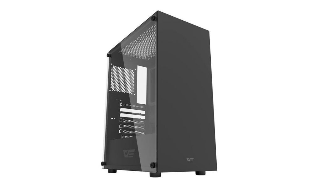 Gabinete Gamer Aigo DarkFlash DK100, Mid-Tower, Lateral de Vidro, Preto, DK100-BK