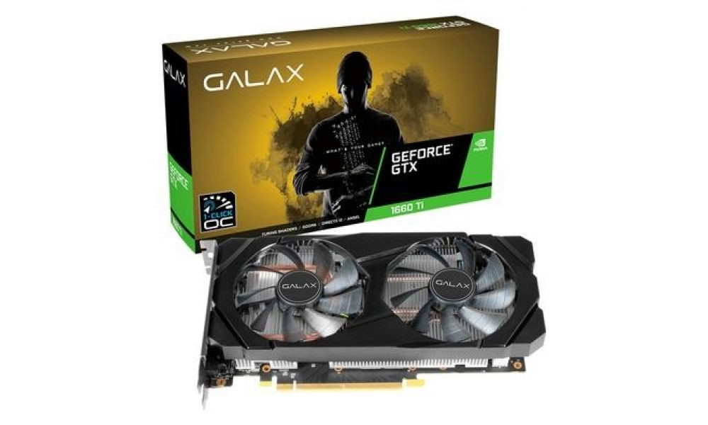 Placa de Vídeo Galax NVIDIA GeForce GTX 1660 Ti 1-Click OC 6GB, GDDR6 - 60IRL7DSY91C