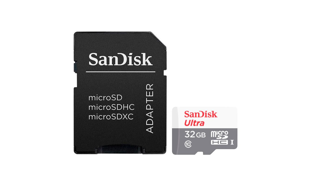 CARTAO DE MEMORIA SANDISK ULTRA, 32GB, CLASSE 10 MICRO SDHC e ADAPTADOR, SDSQUNR-032G-GN3MA