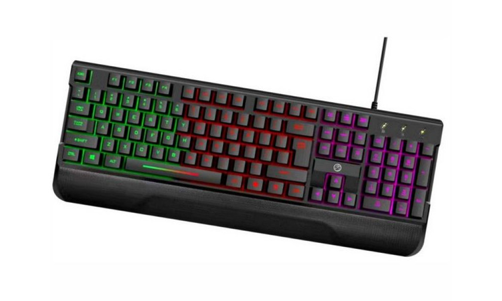 Teclado Usb Gamer Bpc-k7038 Iluminação Rainbow Semi Mecânico - Brazil Pc