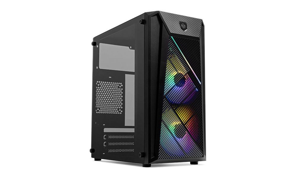 Gabinete Gamer TGT Erion, RGB, Lateral Acrilico, Com 2 Fans, Preto, TGT-ERN-RGB01