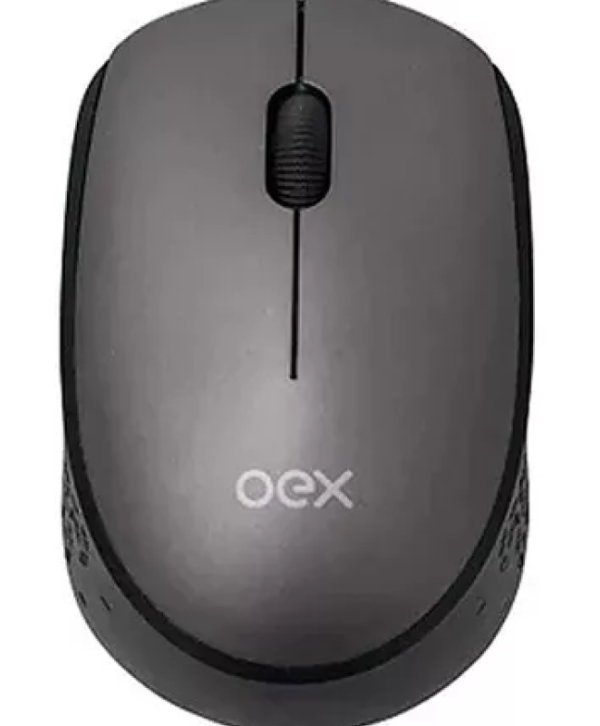 Mouse sem Fio OEX Cozy Duo Cinza e Preto 1200DPI MS602