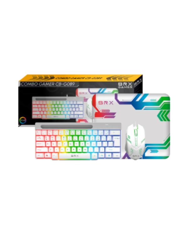 Combo Gamer BRX Branco CB-G089W 