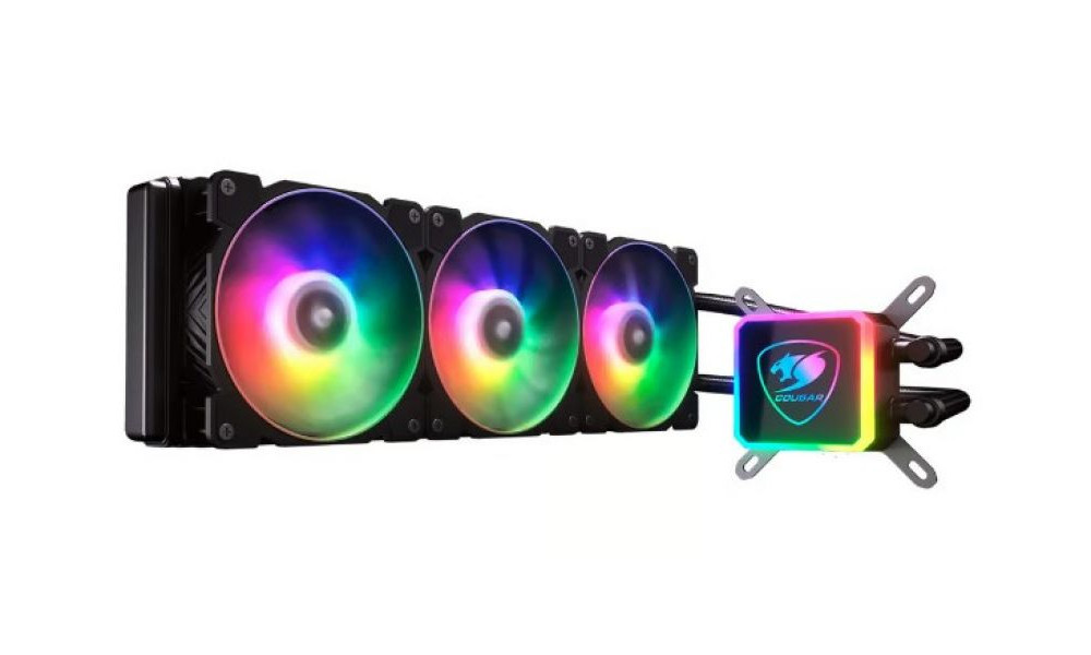 Water Cooler Cougar Aqua 360, RGB, 360mm, Intel e AMD, Preta - 3MAQU360 0001