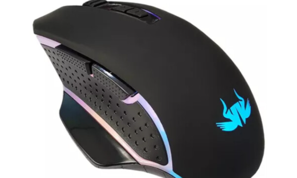 Mouse Gamer USB com iluminação led 7 botoes KP-MU006