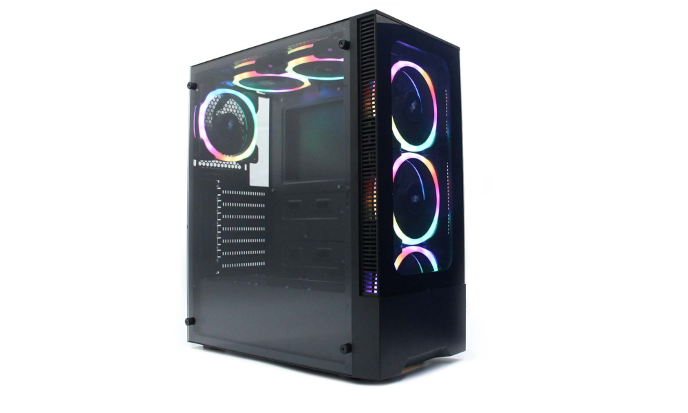 Gabinete Gamer Ninja Goemon, Mid Tower, Vidro Temperado, Black, Sem Fan, T004G