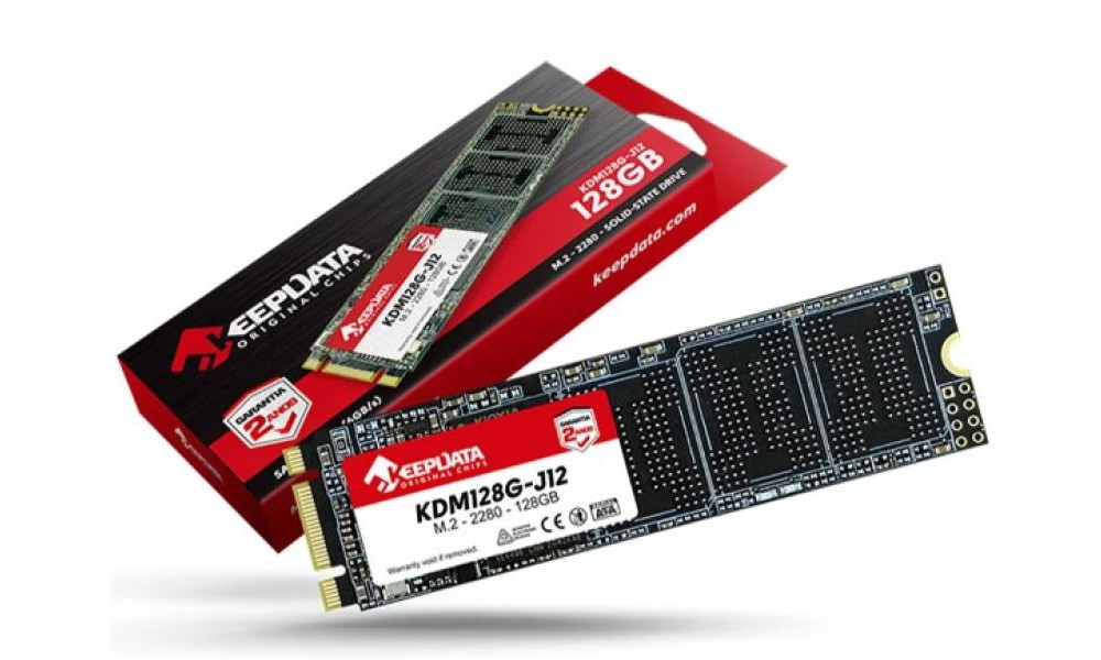 SSD 128GB Keepdata, M.2 2280, Sata Iii 6GB/s, Leitura 550mb/s, Gravação 500mb/s - KDM128G-J12