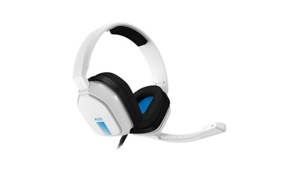 Headset Gamer Astro A10 para PlayStation, Nintendo Switch, PC e Xbox - Branco/Azul - 939-001853