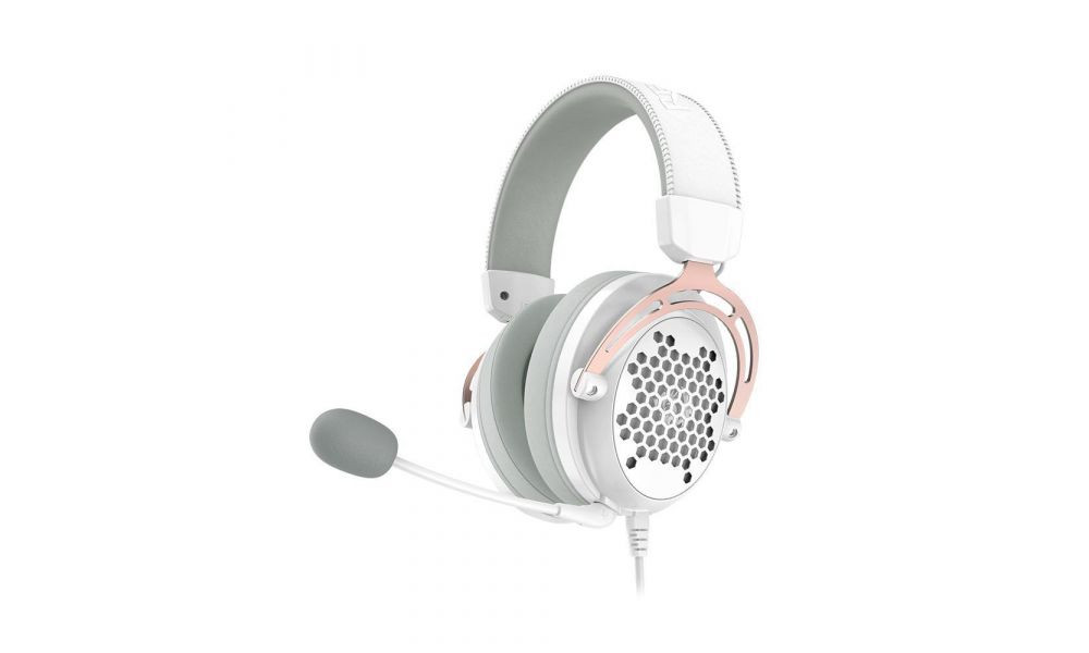 Headset Gamer Redragon Diomedes H388-W - Branco