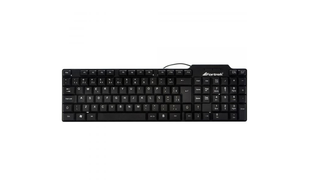 Teclado Fortrek SKL-106 Standard USB Preto