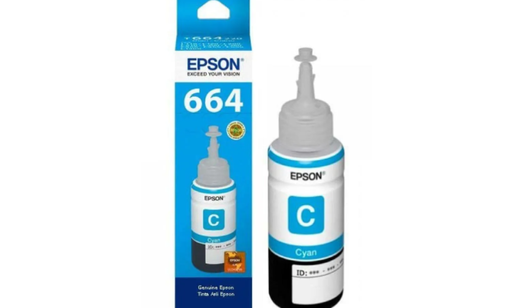 Refil de Tinta Garrafa 664 Epson CIANO v381se1