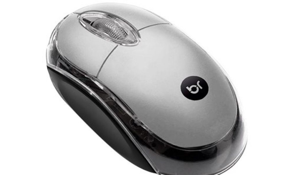 Mouse Bright Standart USB Prata 0107