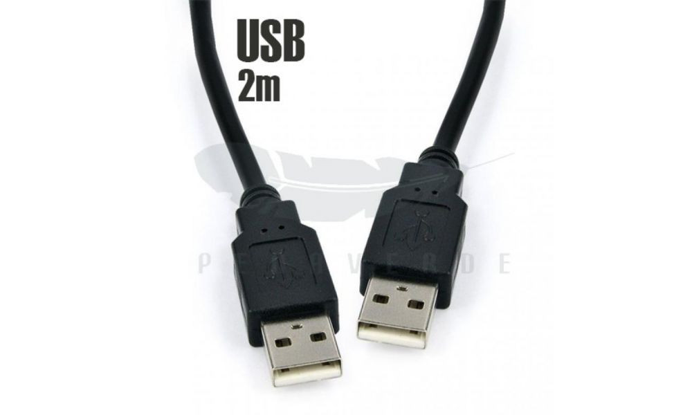 Cabo USB (M) +USB (M) 2M LE-878 - It-Blue