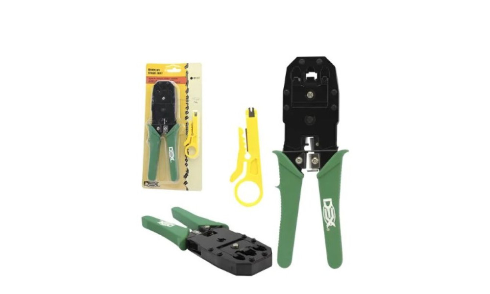 Alicate Para Corte e Crimpagem Para Fios De Rede Rj45 Rj11 Rj8 Ht-315 HT315 DEX