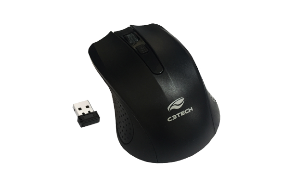 Mouse Sem Fio RC Nano M-W20BK Preto C3Tech