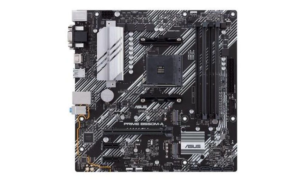 Placa Mãe Asus B550M-A Prime Asus Para AMD AM4, DDR4 