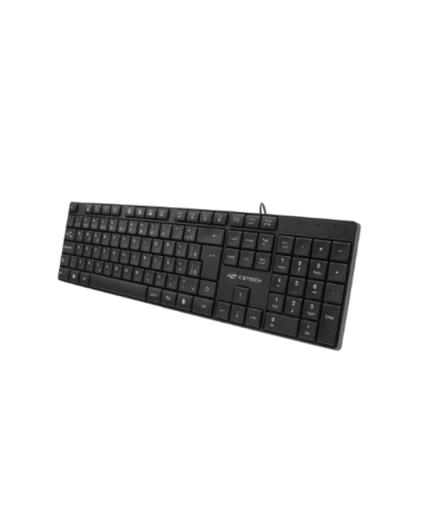 Teclado USB Multimídia KB-M11BK Preto C3Tech