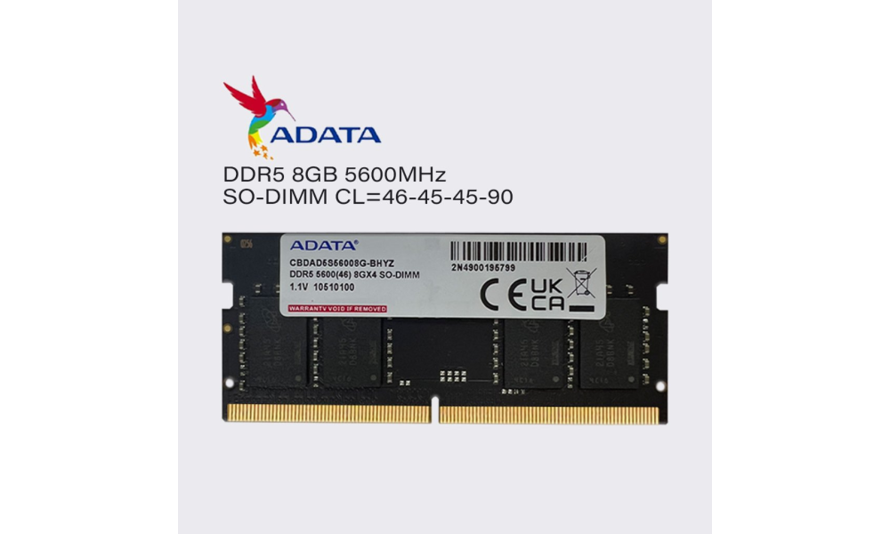 Memória Ram Adata 8GB DDR5 5600MHZ