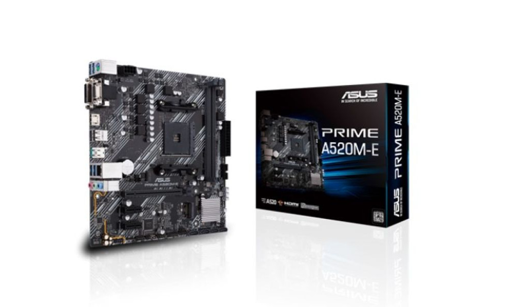 Placa Mãe Asus Prime A520M-E, AM4, DDR4 
