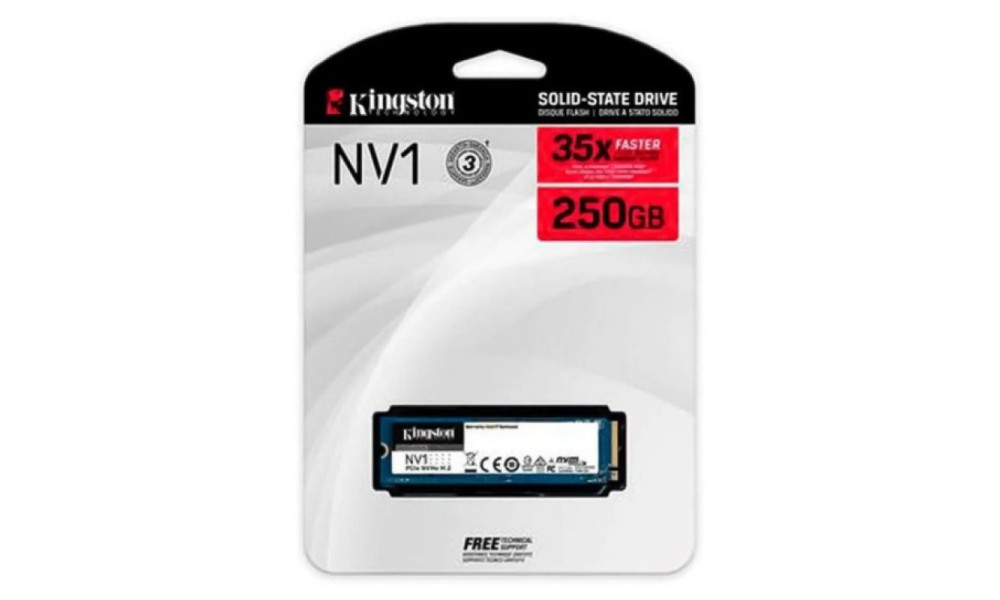 SSD Kingston NV1 250GB M2 NVME PCIE 30 SNVS250G