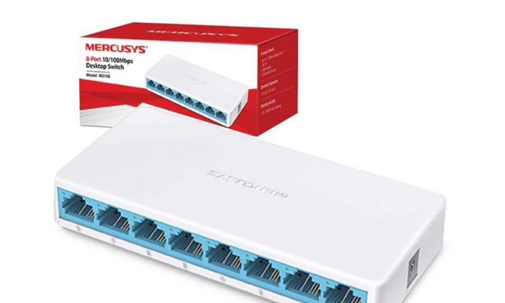 Switch Mercusys 8 portas 10/100Mbps– MS108