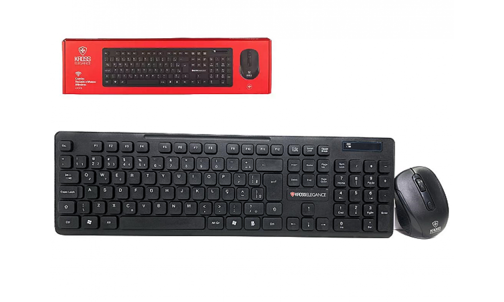 Combo Kross Teclado e Mouse Sem Fio KE-KM558V1