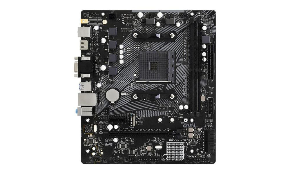 PLACA MAE ASROCK A520M-HVS, DDR4, SOCKET AM4, M-ATX, CHIPSET AMD A520, A520M-HVS