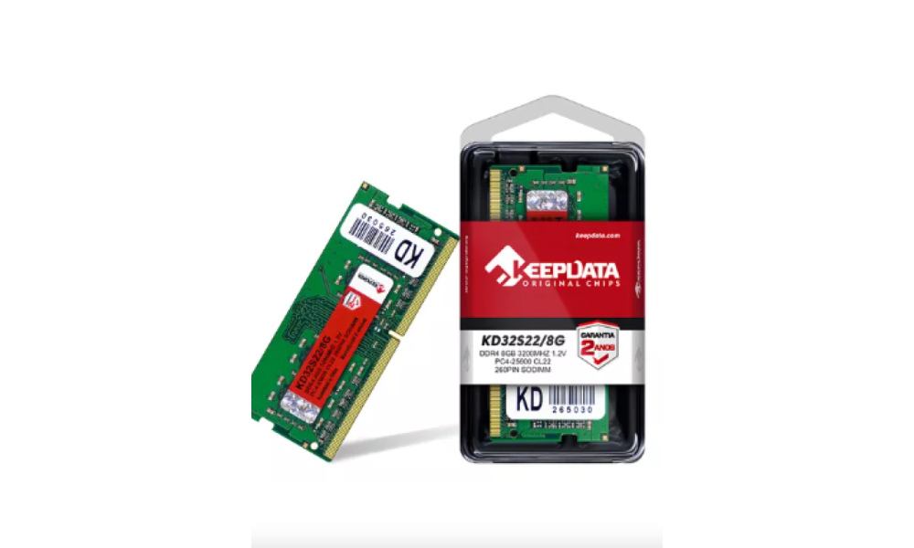 Memória Ram Notebook Ddr4 8gb 3200mhz Keepdata Kd32s22/8g
