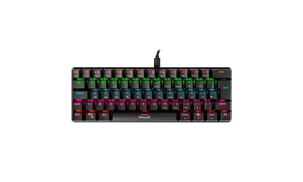 Teclado Mecanico Gamer TGT Sherman Compacto Preto