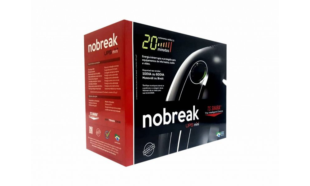 Nobreak UPS Mini 600VA Bivolt 115V Mono 115v