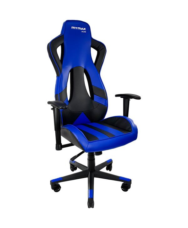 Cadeira Gamer MX11 Giratória Preto e Azul