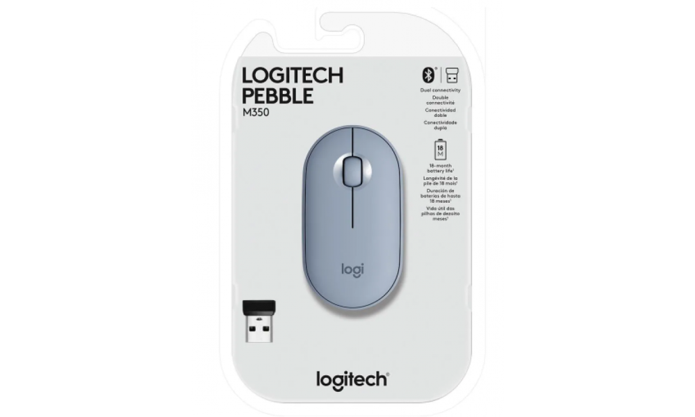 Mouse sem fio Logitech Pebble M350