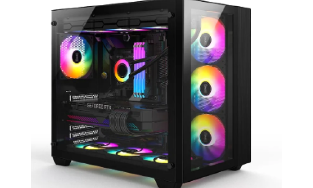 Gabinete Gamer Liketec Dasha Black 3x Fan